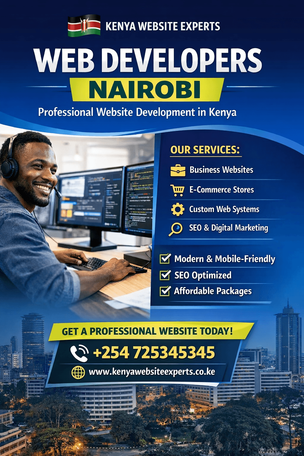 Affordable high-quality website design Kenya