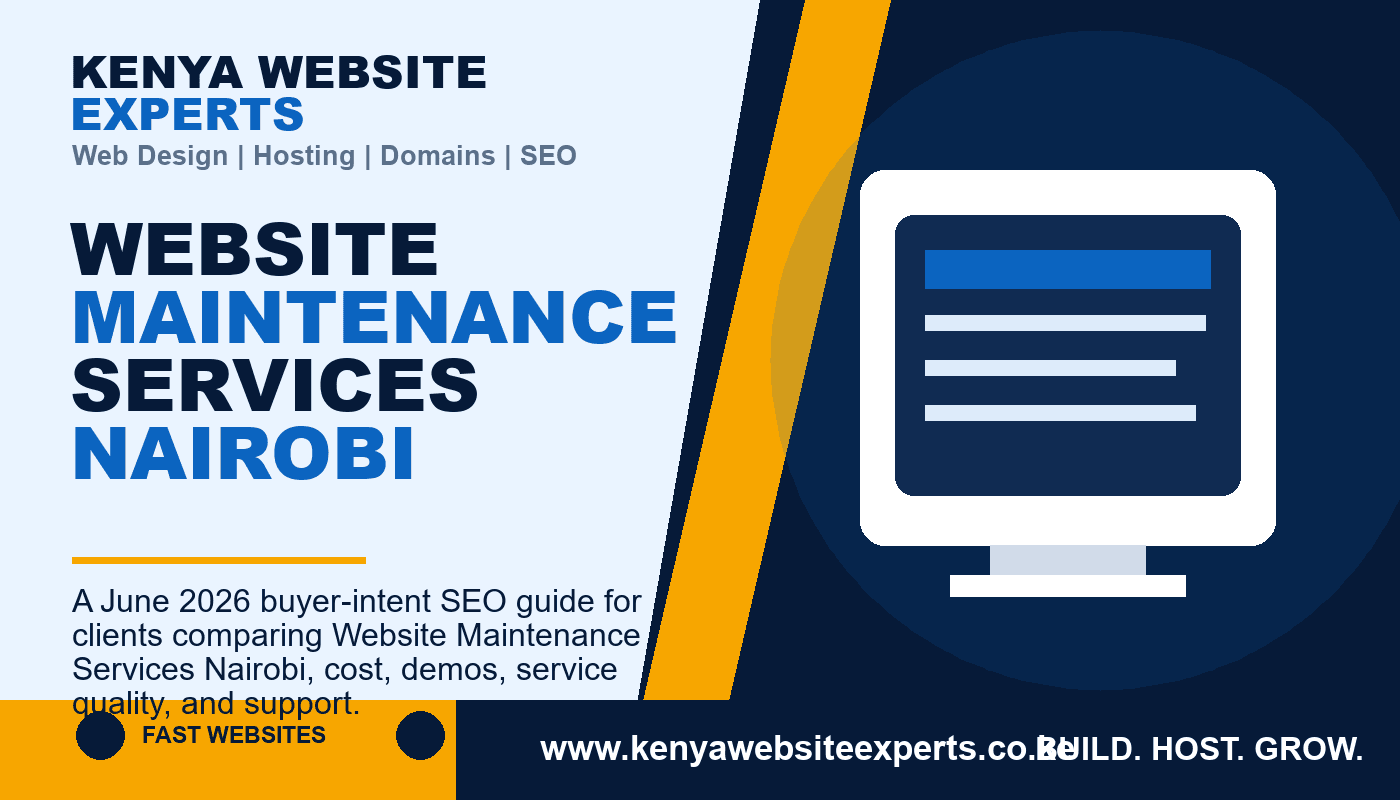 Website Maintenance Services Nairobi